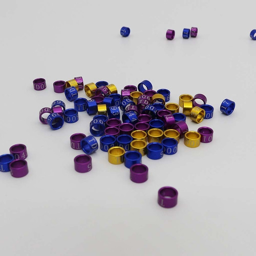 Imagen 4 de 8 de Anillo De Pie De 5 Mm Para Pájaro, 50 Piezas, Identificación