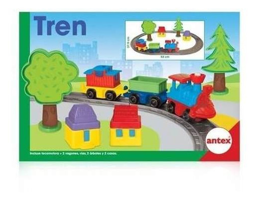 Tren Con Pista Y Locomotora Con Accesorios Original Antex 