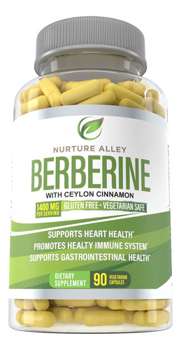 Nurture Alley Berberina 1200 Mg - 120 Cpsulas - Suplemento D