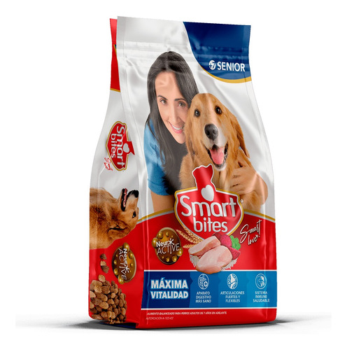 Alimento Para Perro Smart Bites Senior 7kg, Croqueta Razas