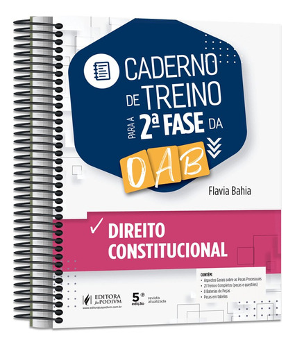 Livro Caderno De Treino Para A 2 Fase Da Oab: 