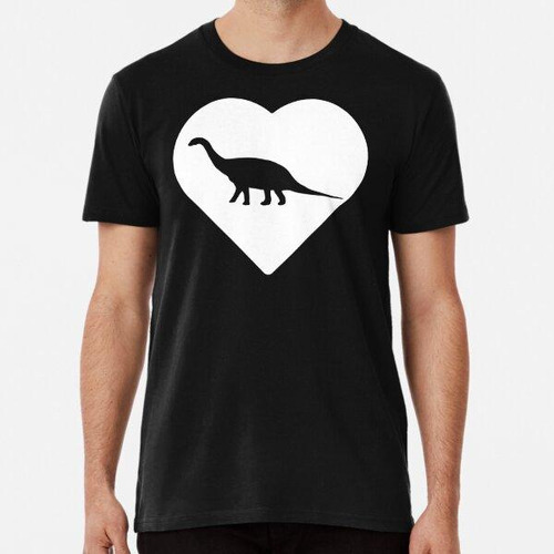 Remera Dinosaurio Amor Corazón Lindo Brachiosaurus Dino Rega