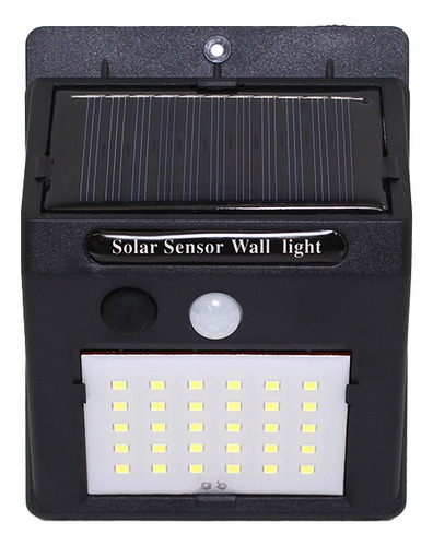 Luz Farol Lampara Led Sensor Solar 20 Led   5w 195x119x46mm