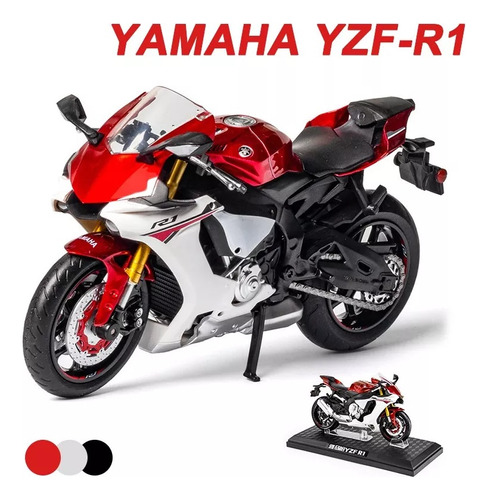 Yamaha Yzf 1:12 Miniatura Metal Moto Colección