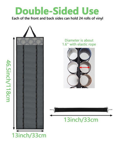 A Vinyl Roll Holder With 48 Compartments, Storage