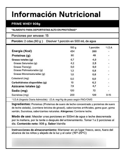 Proteina Metapure Prime Whey 908gr Qnt
