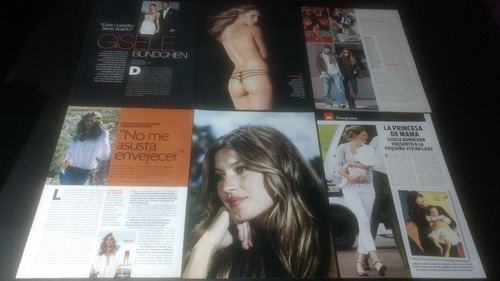 (ag045) Gisele Bundchen * Recortes Revistas Clippings (Usado)