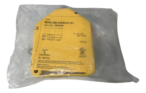 Turck Bi50u-q8-ap6x2-h1141 1608940 Sensor Inductivo