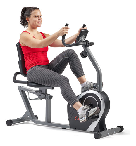 Bicicleta Sunny Health & Fitness Reclinable Y Magnética, 3.