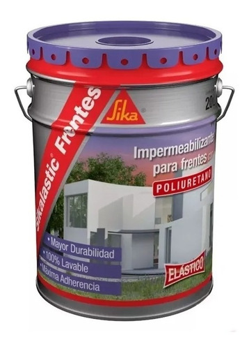 Imagen 4 de 7 de Sikalastic Frentes Impermeabilizante X 20 L Cuotas S/interes