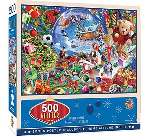 Rompecabeza - Masterpieces Holiday Glitter 500 Puzzles Colle