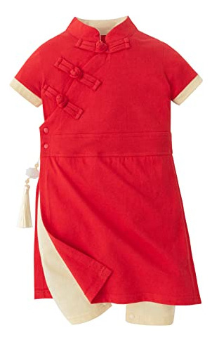 Bebé Toddler Año Nuevo Estilo Chino Rompers Chino Ydfmq