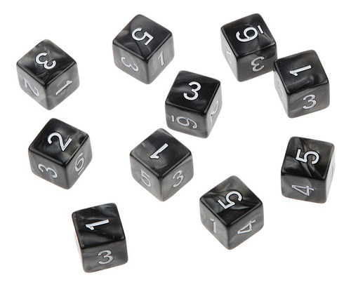 Paquete De 4-8 10 Uds. Dados De Seis Caras D6 Jugando Rpg