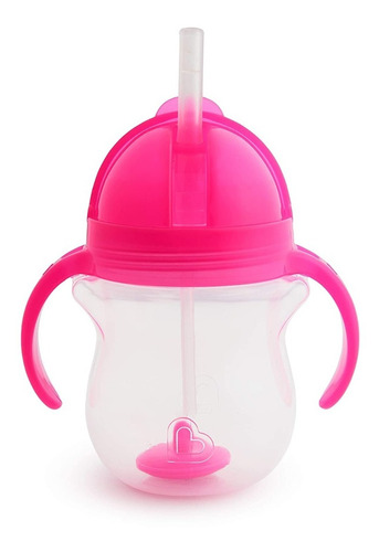 Vaso Entrenador Munchkin Con Pitillo Flexible 7 Onz Rosa