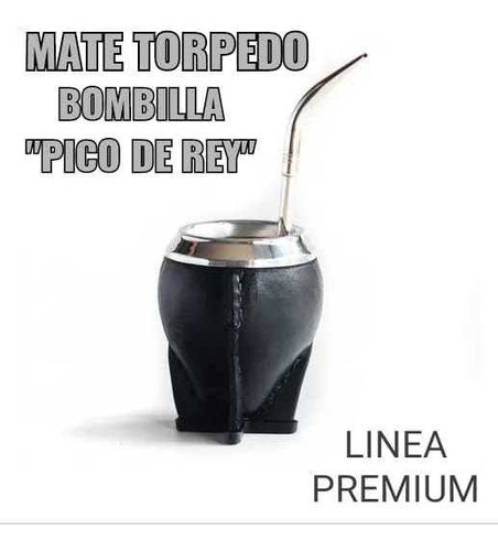 Premium!mate Torpedo Argentino C/bombilla Pico De Rey Filtro