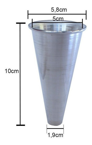 Imagem 2 de 3 de Kit 40 Cones 10cm Produção De Casquinha De Churros Gastrobel