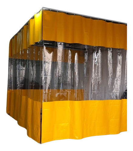 Cortina Cabine 22,00l X 6,00a Cinza C/ Visor Completa