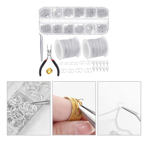 1000 Uds. Anillos Abiertos For Hacer Joyas, Llavero Diy,