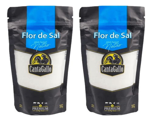 Kit 2 Flor De Sal Punch 250g Canta Gallo