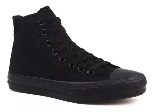 Tênis All-Star Chuck Taylor Cano Alto Unissex Preto Lona no Shoptime