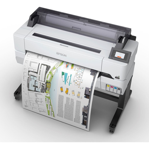 Plotter Epson T5475 A0 Wifi Ideal Para Cad Substituta T5470 Cor Branco 110V/220V