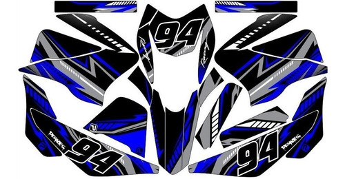 Stickers, Calca, Vinil, Para Moto Ray Zr150 Mod-34