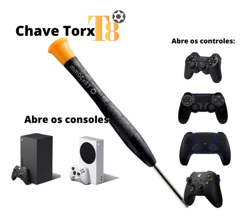 Chave Torx T8 Com Furo Para Abrir Ps3 Ps4 Ps5 Xbox