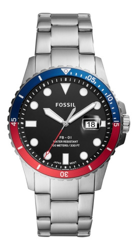 Reloj Caballero Fb - 01 Fossil Fs5657 Color Plateado