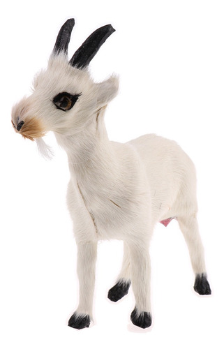 Imagen 2 de 11 de Figuras De Animales De Cabra Real Stanidng Faux Modelo