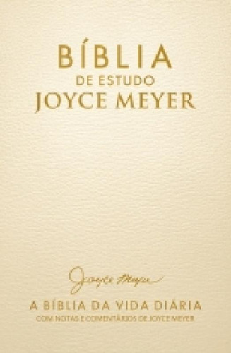 Biblia De Estudo Joyce Meyer Dourada - Media - Bello