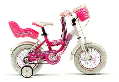 Bicicleta Rodado 12 Raleigh Cupcake De Aluminio Para Nena Color Rosa