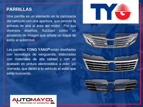 Una Parrilla Crom Tong Yang Pickup 1992-1995
