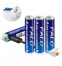 Comprar Pilas Recargables Aaa Usb Carga De 1.5v Baterias Recargables
