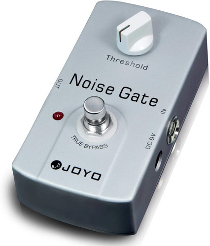 Pedal Joyo Noise Gate, guitarra ou redutor de ruído de pedal de baixo, cor cinza