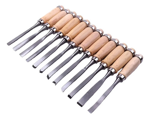Gubias Para Tallar Madera 12 Unidades + Estuche Organizador