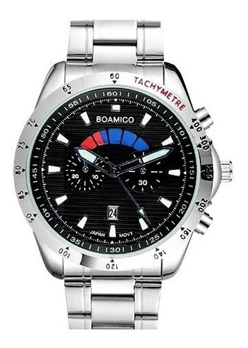 Relógio Masculino Esportivo Pulseira De Aço Watch Men Steel