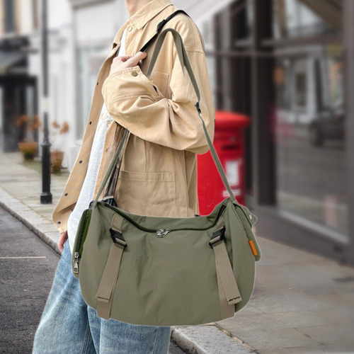 Hombro Para Hombre, Bolso De Lona Informal,