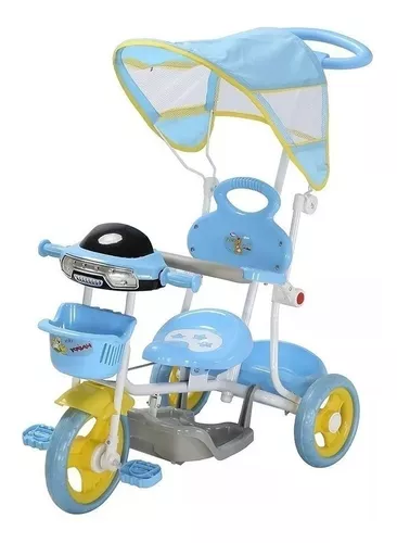 Brinquedo Triciclo Infantil Motoca Com Haste Removível