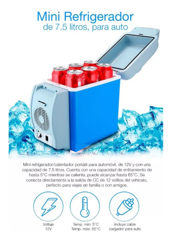 Imagen 9 de 10 de Conservadora 12v Frio Calor 7.5 Lts Iael Ve-006