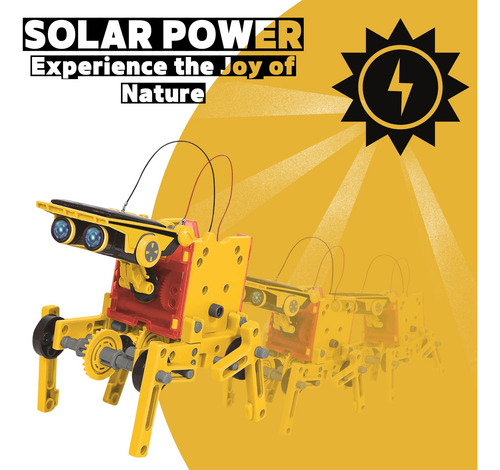 Kit De Robot Solar Sapiludo 12 En 1 Para Experimentos De Con