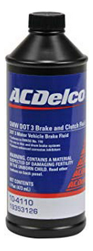 Líquidos De Freno Para Ve Acdelco Gm Equipo Original *******