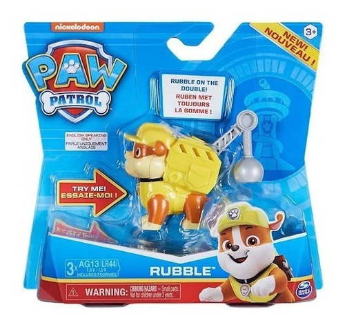 Figura Rubble Con Sonido - Original-  Paw Patrol