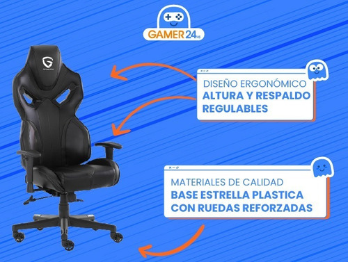 Silla De Escritorio Gamer D-333 The Game House Ergonomica