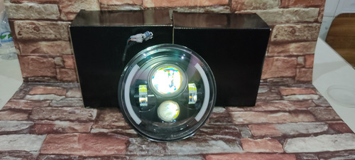 Faro C Led 7 Alta Y Baja H4 Universal Para Motos Y Carros 