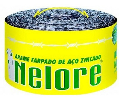 Arame Farpado Nelore 1,60mm 500m Zincado 250kgf