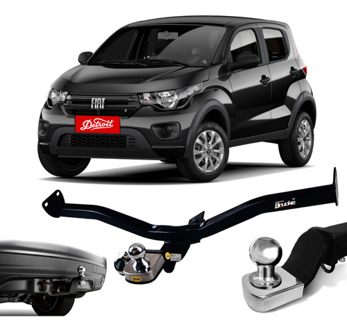 Reboque Fiat Mobi 2016 A 2025 Tração 700kg Engate Completo