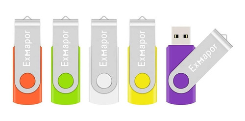 Pendrive Usb 2.0 De 32gb Exmapor Flash Usb Giratorios 5-p...