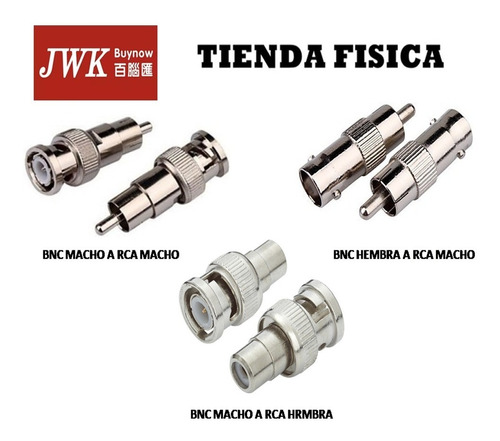 Conectores Bnc A Rca Jwk