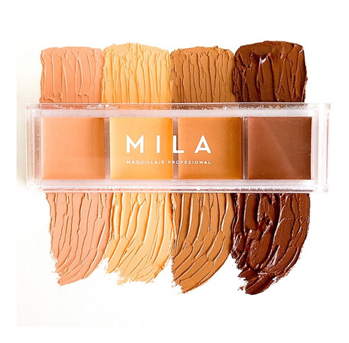 Paleta De Contorno Maquillaje Cremoso Correctivo Mila Marzi