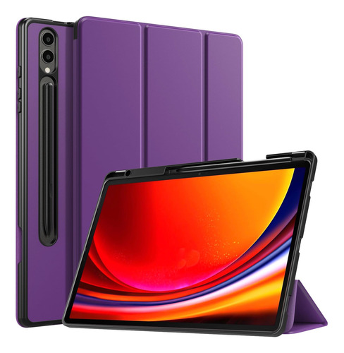 Funda Para Samsung Galaxy Tab S9+ Plus Plegable Morado